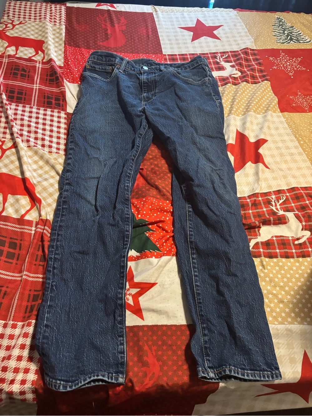 Levi's Men's Dark Blue Straight Jeans